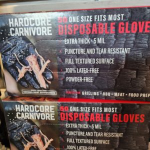Hardcore Disposable Latex Gloves Black (50)